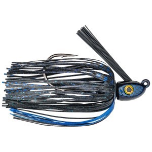 HACK ATTACK HEAVY COVER SWIM JIG 3/8 OZ BLACK BLUE